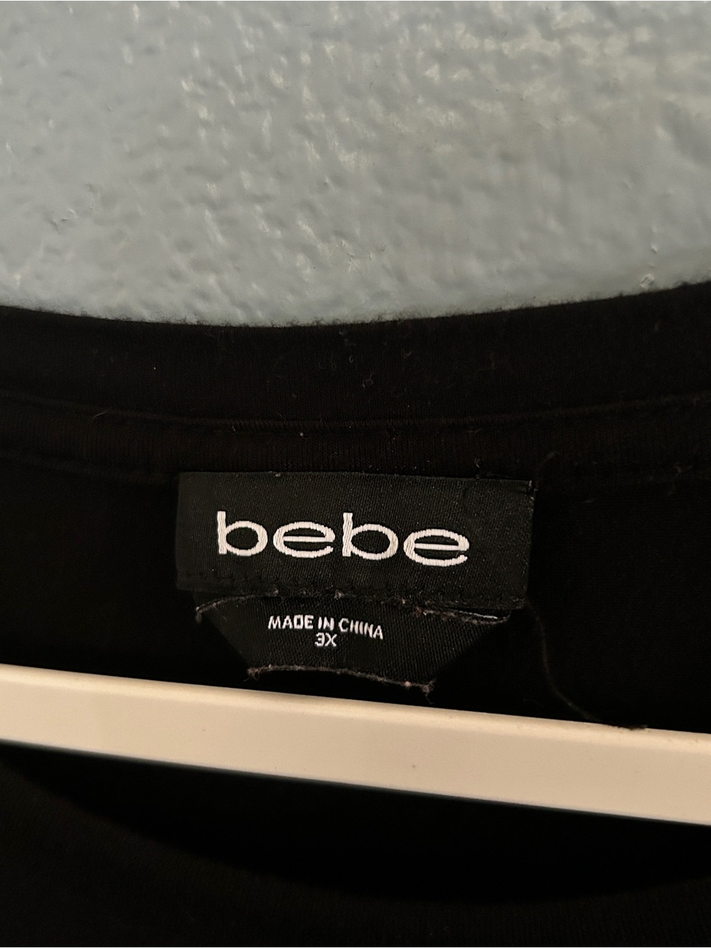 Bebe Black Logo Crewneck Tee Size 3X - Picture 3 of 6